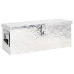 vidaXL Opbergbox 60x23,5x23 cm aluminium zilverkleurig, Verzenden, Nieuw