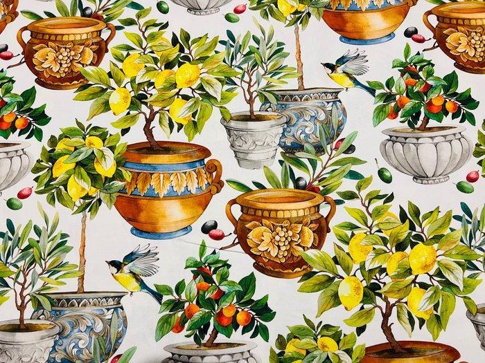 Heropleving van een tuin: bloemrijke elegantie en hangende, Antiek en Kunst, Antiek | Kleden en Textiel