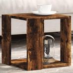 vidaXL Salontafel 32x32x30 cm bewerkt hout gerookt, Huis en Inrichting, Tafels | Salontafels, Verzenden, Nieuw, Overige houtsoorten