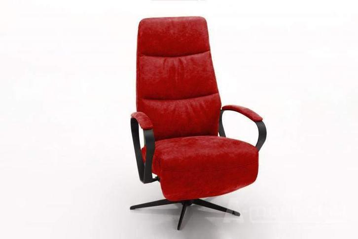 Relaxfauteuil Hitzum - relaxfauteuils - Rood, Huis en Inrichting, Stoelen, Rood, Nieuw, Stof