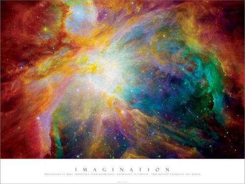 Kunstdruk Imagination 80x60cm, Huis en Inrichting, Woonaccessoires | Schilderijen, Tekeningen en Foto's, Nieuw, Verzenden