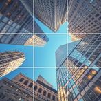 Wolkenplafond Acrylplaat - 60x60 - Gebouwen, Ophalen of Verzenden, Nieuw, Plafondspot of Wandspot, Led