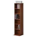 CD DVD kast vakkenkast met 6 planken 90x20x20 cm walnoot, Verzenden, Nieuw