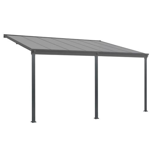 Terrasdak / Overkapping - Borneo - 4 x 3 m - Grijs, Tuin en Terras, Overkappingen, Nieuw, Verzenden