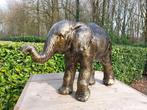 sculptuur, baby elephant color bronze - 48 cm - polyresin, Antiek en Kunst