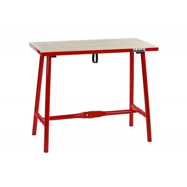 Inklapbare werkbank 100 cm met houten werkblad, Doe-het-zelf en Verbouw, Werkbanken, Ophalen of Verzenden