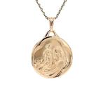 Gouden munt hanger 14 krt, Verzenden, Zo goed als nieuw, Goud, Goud