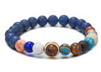 Style King Kralenarmband met Planetenstelsel en Lapis Lazuli, Nieuw