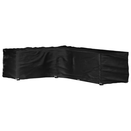 vidaXL Tuinmeubelhoezen met 18 oogjes L-vormig 220x285x80 cm, Tuin en Terras, Tuinmeubel-accessoires, Nieuw, Verzenden