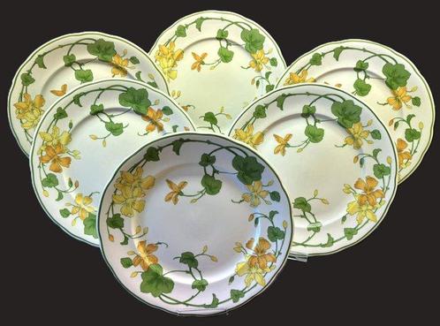 Villeroy & Boch - Bord (6) - Geranium Malva - Porselein, Antiek en Kunst, Antiek | Meubels | Tafels