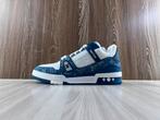 Louis Vuitton Trainer | Monogram Denim White Blue, Blauw, Nieuw, Ophalen of Verzenden, Sneakers of Gympen