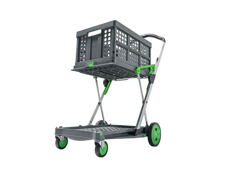 Clax trolley + 1 vouwkrat - Polypropyleen (PP) - Binnen &, Zakelijke goederen, Kantoor en Winkelinrichting | Magazijn, Stelling en Opslag