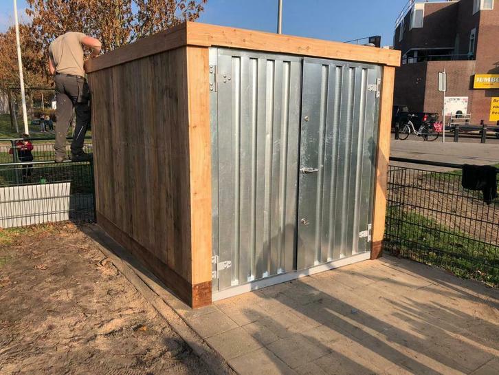 Tuinhuis  | te koop | Opslag container | 8ft | op voorraad, Tuin en Terras, Tuinhuizen, Nieuw, Metaal