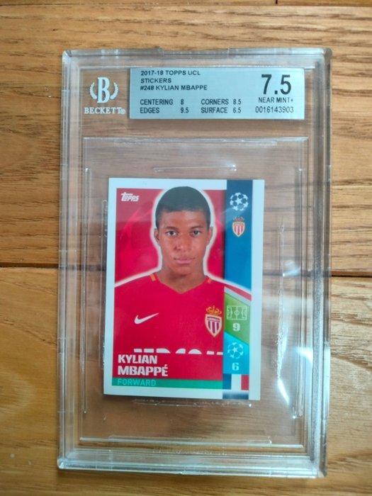 STICKER 248 KYLIAN MBAPPE ROOKIE CHAMPIONS LEAGUE 2017/18