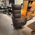 Relaxfauteuil Seduto Microleder Dakota Grey Elektrisch -, Ophalen of Verzenden, Nieuw, 75 tot 100 cm, 50 tot 75 cm