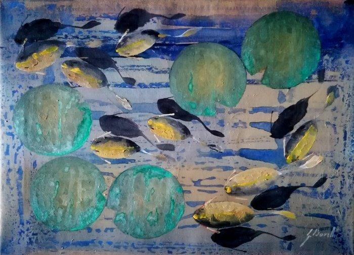 Guido Borelli - olive bianche, Antiek en Kunst, Kunst | Schilderijen | Modern