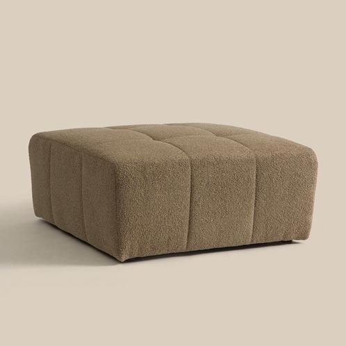 *WOONWINKEL* PEPP Interiors Wave Hocker Met Stiksels Teddy B, Huis en Inrichting, Banken | Bankstellen, Nieuw, Verzenden