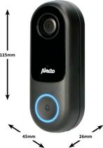 Alecto SMART-RING20 - Smart Wifi Deurbel met Camera - Zwart, Verzenden, Zo goed als nieuw