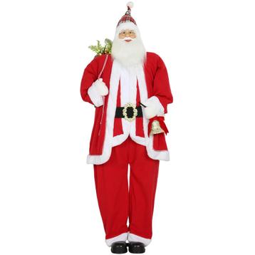 Kerstman 1,6 M Staande Kerstman Met Cadeau- En Kerstklokken beschikbaar voor biedingen