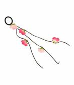 Haarelastiek Endless Veter Roos Bloemen Fuchsia Roze, Nieuw