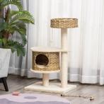 TRUUSK Krabpaal Rotan Krabpaal Klimboom Met Kattengrot Sisal, Dieren en Toebehoren, Katten-accessoires, Verzenden, Nieuw