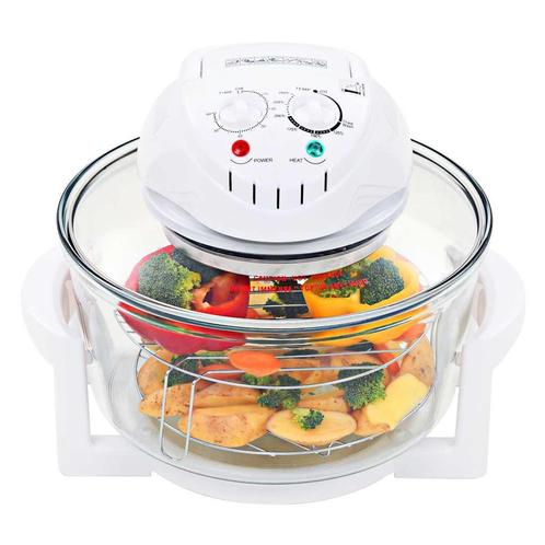 vidaXL Halogeen heteluchtoven met uitbreidingsring 1400 W 17, Witgoed en Apparatuur, Overige Witgoed en Apparatuur, Nieuw, Verzenden