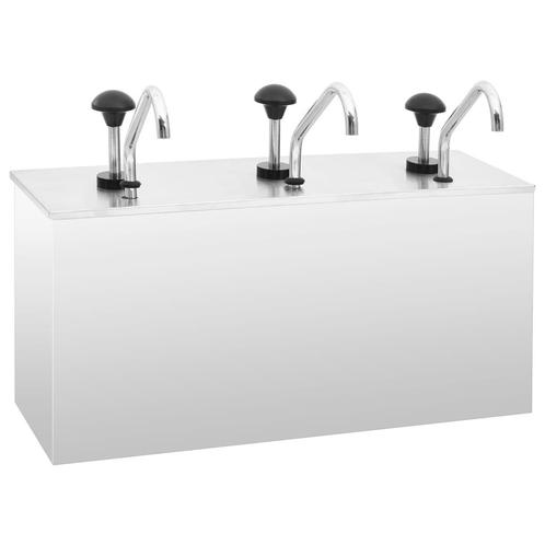 vidaXL Sausdispenser 3x3,5 L roestvrij staal, Huis en Inrichting, Keuken | Keukenbenodigdheden, Nieuw, Verzenden