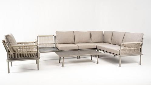 Hoek Loungeset - Trino - Aluminium - Beige - Datho Outdoor, Tuin en Terras, Tuinsets en Loungesets, Nieuw, Verzenden
