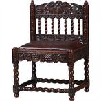Koloniale stoel ca 1700 incl bekleding naar wens  No280305, Antiek en Kunst, Antiek | Meubels | Stoelen en Banken, Ophalen of Verzenden