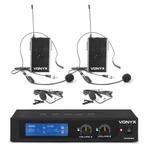Retourdeal - Vonyx WM522B draadloze headset microfoonset 2-k, Muziek en Instrumenten, Microfoons, Zo goed als nieuw, Verzenden