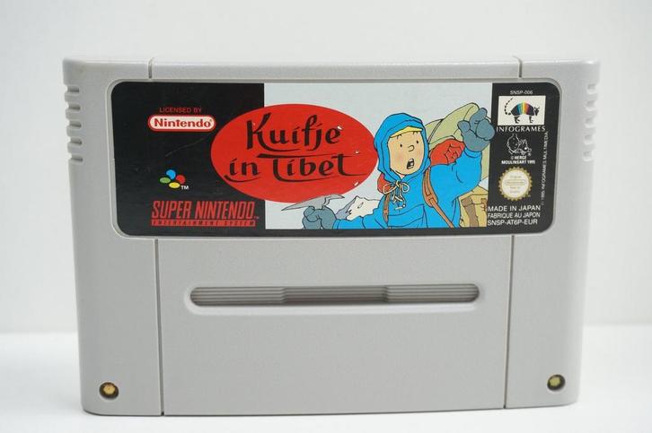 Kuifje in Tibet - SNSP-AT6P-EUR Garantie & morgen in huis!, Spelcomputers en Games, Games | Nintendo Super NES, Zo goed als nieuw