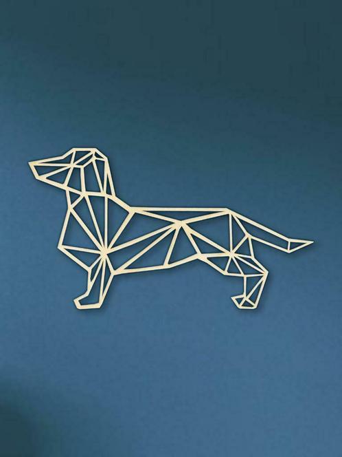 Geometrische Hond Tekkel (dieren), Huis en Inrichting, Woonaccessoires | Overige, Nieuw, Ophalen of Verzenden