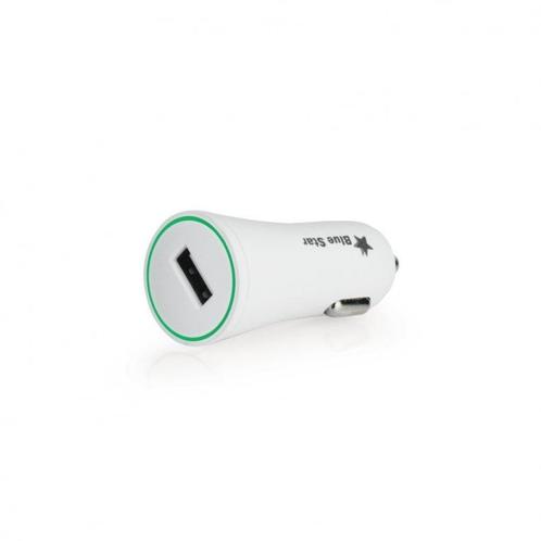 Universele Autolader met USB ingang - 2A - Wit - Forcell, Telecommunicatie, Autoladers, Ophalen of Verzenden