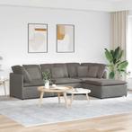 vidaXL Modulaire bank met voetenbank&kussens corduroy stof, Verzenden, Nieuw, Stof