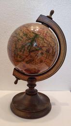 Vintage houten wereldbol - 1970-1980 - Globe globe met Lapis