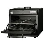 Houtskooloven-BBQ | Zwart | 60kg/u | GN 1/1 |, Verzenden, Nieuw in verpakking