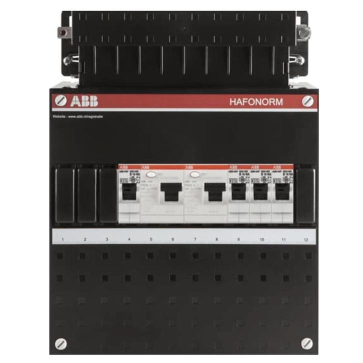 ABB uitbreidingsgroepenkast 1 fase 2 aardlekschakelaars 4, Doe-het-zelf en Verbouw, Elektra en Kabels, Ophalen of Verzenden