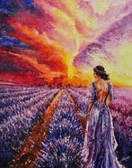 Olga Nowak (1956) - Lavender field, Antiek en Kunst