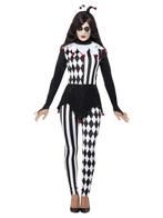 Vrouwelijke Pierrot kostuum Halloween, Kleding | Heren, Carnavalskleding en Feestkleding, Nieuw, Ophalen of Verzenden