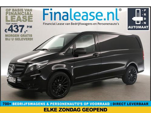 Mercedes-Benz Vito 114 CDI Lang AUT Airco Cruise LMV €437pm, Auto's, Bestelauto's, Lease, Automaat, Diesel, Mercedes-Benz, Zwart