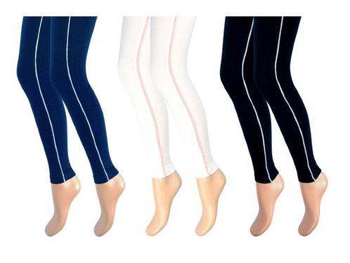 3 stuks Kinderlegging - Glitter streep - Marine-Wit-Zwart, Kinderen en Baby's, Kinderkleding | Schoenen en Sokken, Verzenden