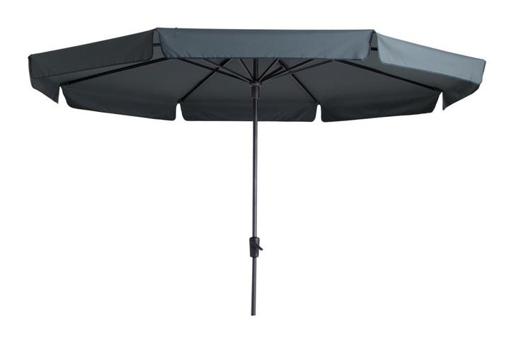 Madison stokparasol Syros luxe grey 350 cm., Tuin en Terras, Parasols, Stokparasol, Nieuw, Verzenden