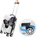 Butterfly 4-delige hardcase kofferset polycarbonaat, Caravans en Kamperen, Verzenden, Nieuw