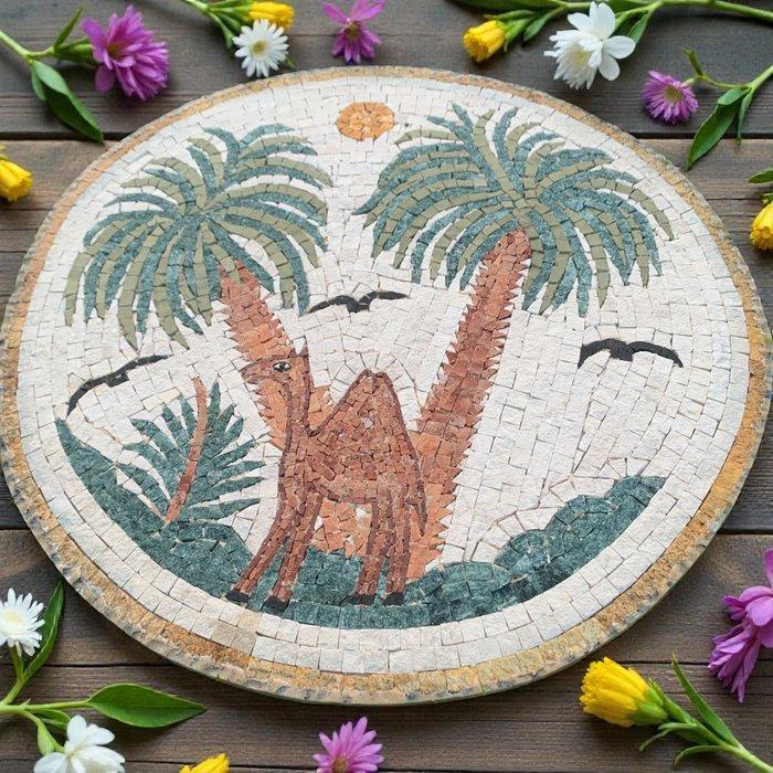 Art Deco Mozaïek - 1990-2000 - Ambachtelijk mozaïek 36 cm, Antiek en Kunst, Curiosa en Brocante