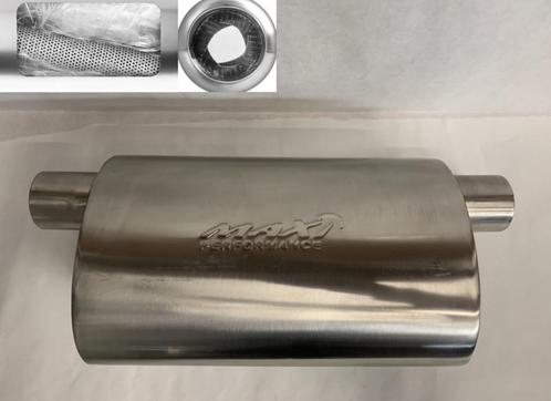 MAX Spiral Straight Flo Performance rvs uitlaat demper 2,5, Auto-onderdelen, Overige Auto-onderdelen, Nieuw, Ophalen of Verzenden