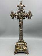 Kruis - Metaal - 1900-1910 - Groot art deco kruis - 40 cm, Antiek en Kunst