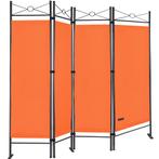 Kamerscherm Inklapbaar 180 x 163cm Oranje (Meubelen), Verzenden, Nieuw