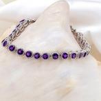 Zonder minimumprijs - Armband Verguld Amethist - 18K goud, Nieuw