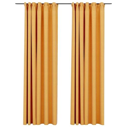 Gele Gordijnen Verduisterend 140x225 - OP = OP! Sla Nu Je..., Huis en Inrichting, Stoffering | Gordijnen en Lamellen, Overige kleuren
