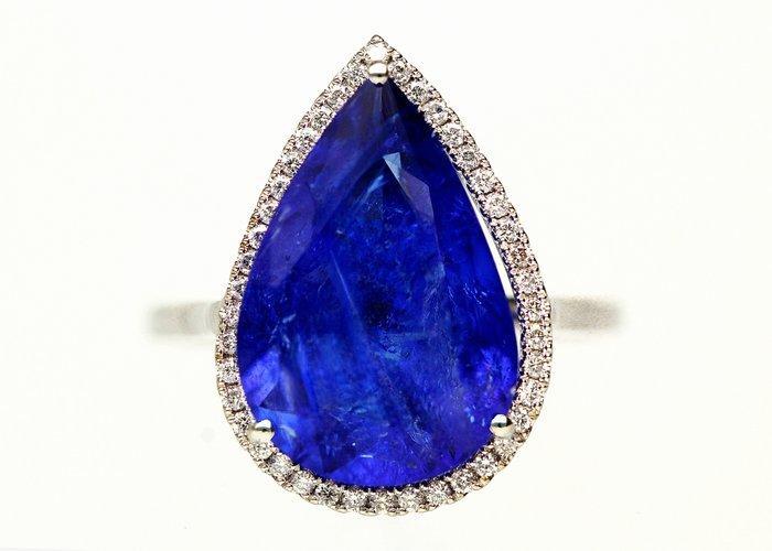 Zonder minimumprijs - Ring - 14 karaat Witgoud - 7.96ct. tw., Sieraden, Tassen en Uiterlijk, Ringen